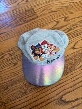 Nickelodeon Paw Patrol Kids' Holographic Brim Hat - Grey & Purple